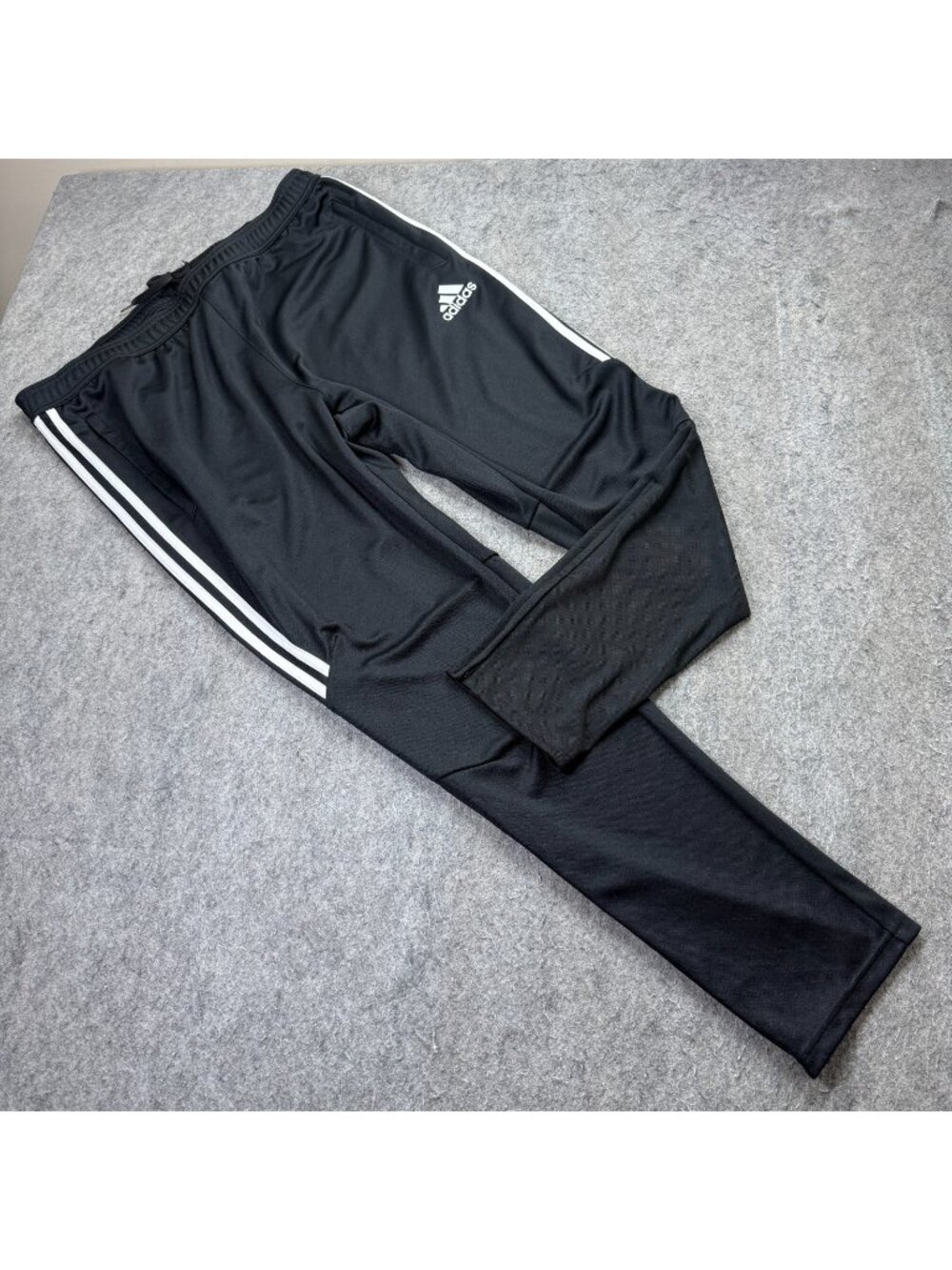 Adidas Tiro 17 Track Pants Men 2XL Black Tapered Ankle Zip Pockets 32" BS3693